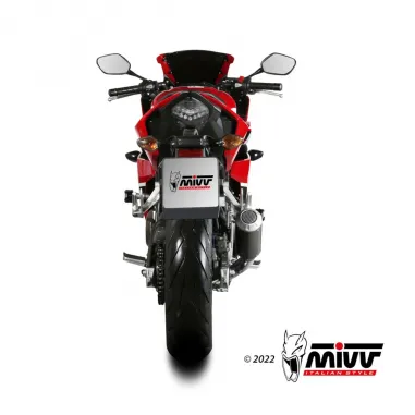 Mivv Honda Cbr 500 R 19 - 2020 Terminale Di Scarico Moto Marmitta MK3 Carbonio