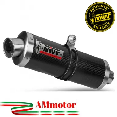 Mivv Honda Cbr 600 F 99 - 2000 Terminale Di Scarico Moto Marmitta Oval Carbonio