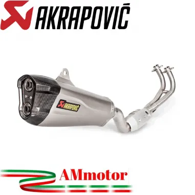 Akrapovic Yamaha T-Max 530 17 2019 Impianto Di Scarico Completo Racing Line Terminale Titanio Moto Scooter