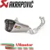 Akrapovic Yamaha T-Max 530 17 2019 Impianto Di Scarico Completo Racing Line Terminale Titanio Moto Scooter
