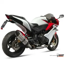 Mivv Honda Cbr 600 F 11 - 2013 Terminale Di Scarico Moto Marmitta Suono Inox 2