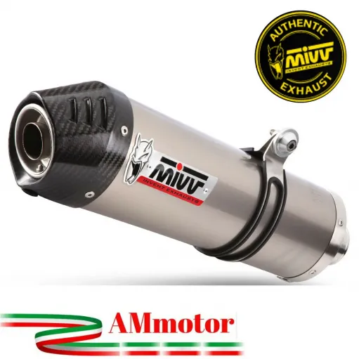 Mivv Honda Cbr 600 FS 01 - 2003 Terminale Di Scarico Moto Marmitta Oval Titanio Carbon Cap