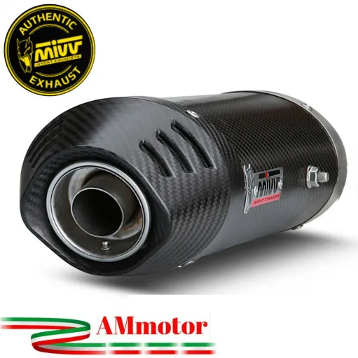 Mivv Cbr 600 RR 03 - 2004 Honda Terminale Di Scarico Moto Marmitta Oval Carbon Cap