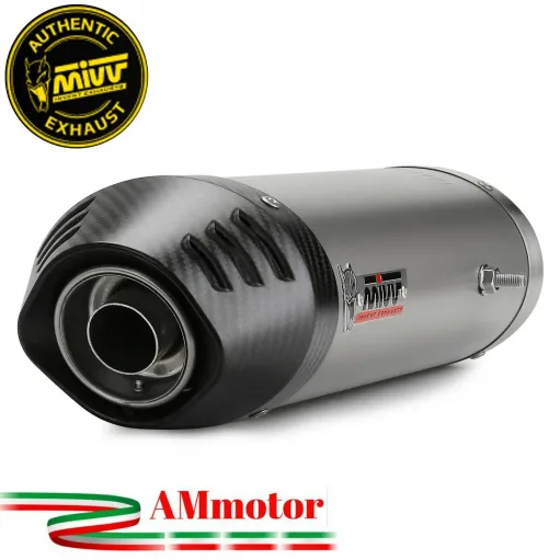 Mivv Cbr 600 RR 03 - 2004 Honda Terminale Di Scarico Moto Marmitta Oval Titanio Carbon Cap