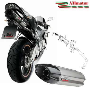 Mivv Cbr 600 RR 05 - 2006 Honda Terminale Di Scarico Moto Marmitta Suono Inox