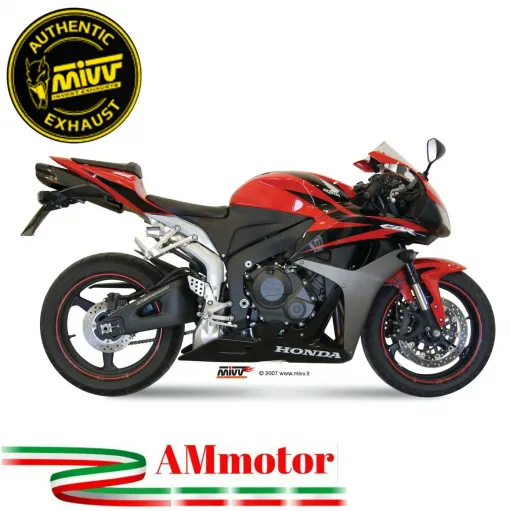 Mivv Cbr 600 RR 07 - 2016 Honda Terminale Di Scarico Moto Marmitta Suono Inox Nero