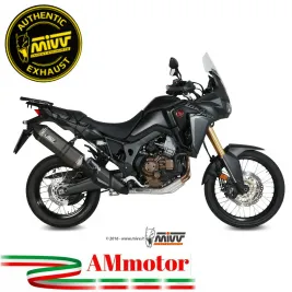 Mivv Honda Crf 1000 L Africa Twin Terminale Di Scarico Moto Marmitta Speed Edge Inox Nero