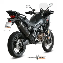 Mivv Honda Crf 1000 L Africa Twin Terminale Di Scarico Moto Marmitta Speed Edge Inox Nero 2