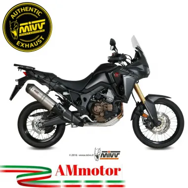 Mivv Honda Crf 1000 L Africa Twin Terminale Di Scarico Moto Marmitta Oval Titanio Carbon Cap
