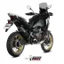 Mivv Honda Africa Twin 1100 Crf Terminale Di Scarico Moto Marmitta Speed Edge Inox Nero Omologato
