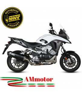 Mivv Honda Crossrunner 800 15 - 2020 Terminale Di Scarico Moto Marmitta Speed Edge Inox Nero Omologato