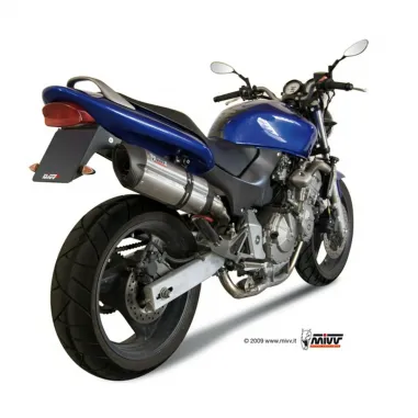 Mivv Honda Hornet 600 98 - 2002 Terminale Di Scarico Moto Marmitta Suono Inox