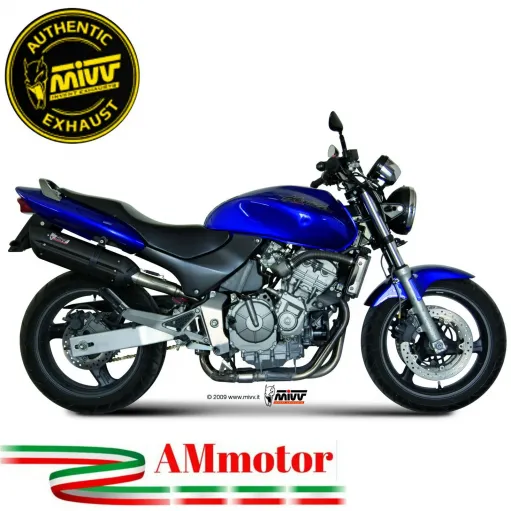 Mivv Honda Hornet 600 98 - 2002 Terminale Di Scarico Moto Marmitta Suono Inox Nero