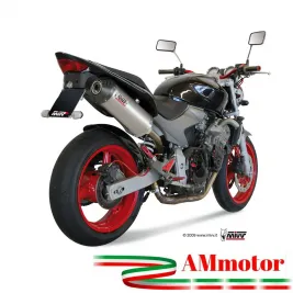 Mivv Honda Hornet 600 03 - 2006 Terminale Di Scarico Moto Marmitta Oval Titanio Carbon Cap