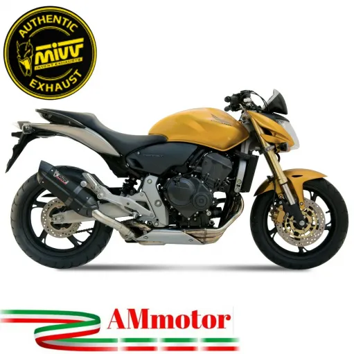 Mivv Honda Hornet 600 07 - 2013 Terminale Di Scarico Moto Marmitta Suono Inox Nero