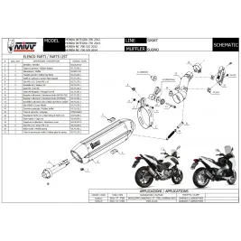 Mivv Honda Integra 700 Terminale Di Scarico Moto Marmitta Suono Inox Nero Omologato 2