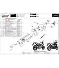 Mivv Honda Integra 750 14 - 2015 Terminale Di Scarico Moto Marmitta Suono Inox Omologato