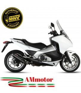 Mivv Honda Integra 750 14 - 2015 Terminale Di Scarico Moto Marmitta Suono Inox Nero Omologato