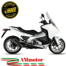 Mivv Honda Integra 750 14 - 2015 Terminale Di Scarico Moto Marmitta Suono Inox Nero Omologato