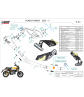 Scarico Completo Mivv Honda Monkey 125 Moto Terminale X-M1 Titanio