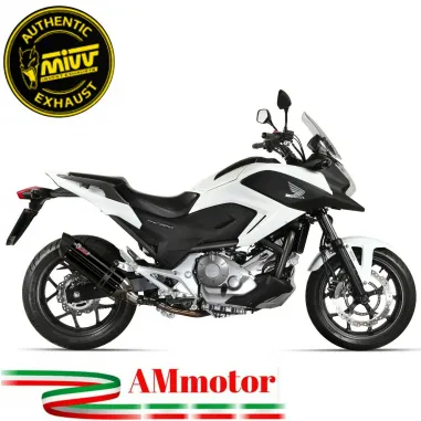 Mivv Honda NC 700 S / X Terminale Di Scarico Moto Marmitta Suono Inox Nero Omologato