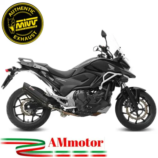 Mivv Honda NC 750 S / X 14 - 2015 Terminale Di Scarico Moto Marmitta Suono Inox Nero Omologato