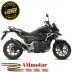 Mivv Honda NC 750 S / X 14 - 2015 Terminale Di Scarico Moto Marmitta Suono Inox Nero Omologato