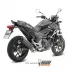 Mivv Honda NC 750 S / X 14 - 2015 Terminale Di Scarico Moto Marmitta Suono Inox Nero Omologato