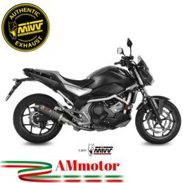 Mivv Honda NC 750 S / X 16 - 2022 Terminale Di Scarico Moto Marmitta Oval Carbon Cap Omologato