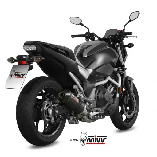 Mivv Honda NC 750 S / X 16 - 2022 Terminale Di Scarico Moto Marmitta Oval Carbon Cap Omologato