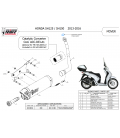Scarico Completo Mivv Honda SH 125 13 - 2016 Moto Terminale Mover Inox