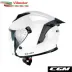 Casco Cgm Jet Moto Scooter Deep Mono Bianco Aperto Doppia Visiera