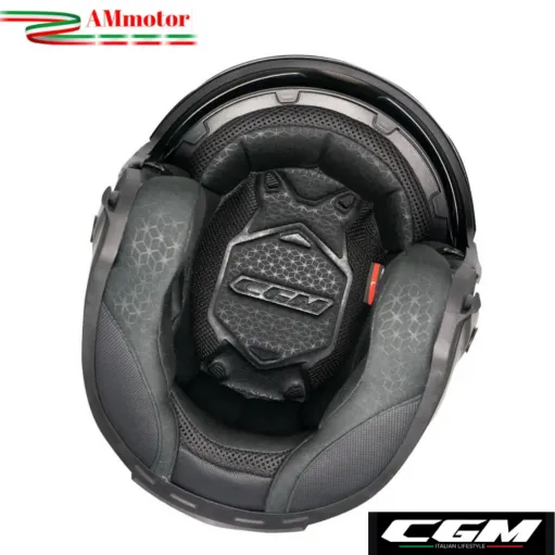 Casco Cgm Jet Moto Scooter Deep Mono Bianco Aperto Doppia Visiera