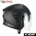 Casco Cgm Jet Moto Scooter Deep Mono Nero Opaco Aperto Doppia Visiera