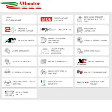 Casco Cgm Jet Moto Scooter Deep Mono Nero Opaco Aperto Doppia Visiera