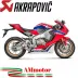 Akrapovic Honda Cbr 1000 RR 17 2019 Terminale Di Scarico Slip-On Line Gp Titanio Moto