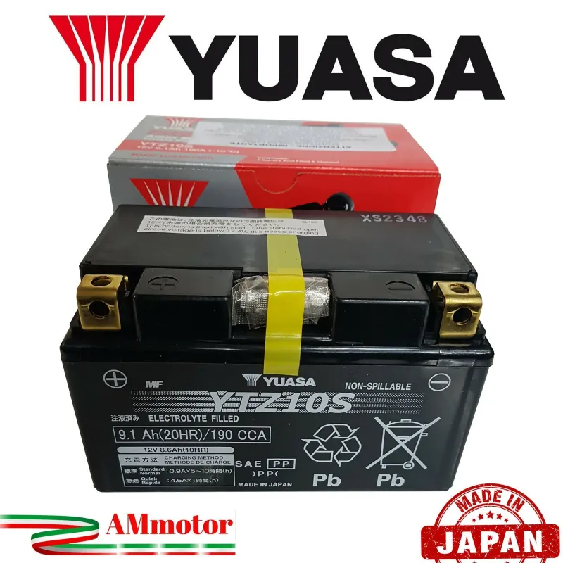 Fulbat YTZ10S Gel Battery – Sealed, For Yamaha YZF-R1 1000 (2007-2008) – Compatible With Yuasa