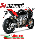 Akrapovic Aprilia Rsv 4 09 2014 Terminale Di Scarico Slip-On Line Esagonale Carbonio Moto
