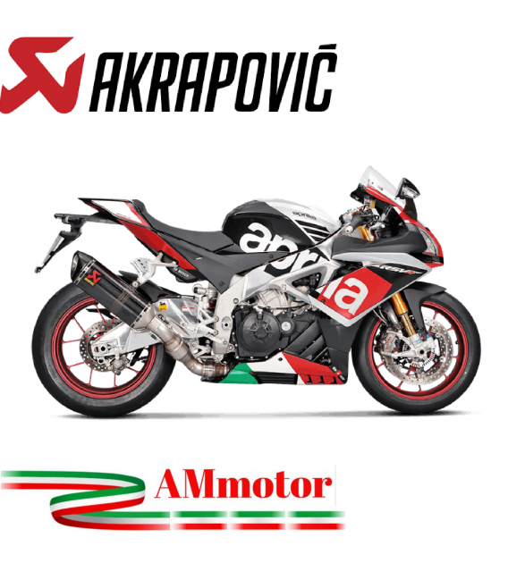 Akrapovic Aprilia Rsv 4 15 2016 Terminale Di Scarico Slip-On Line Carbonio Moto Omologato