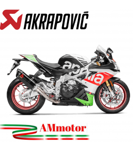 Akrapovic Aprilia Rsv 4 17 2020 Terminale Di Scarico Slip-On Line Carbonio Moto