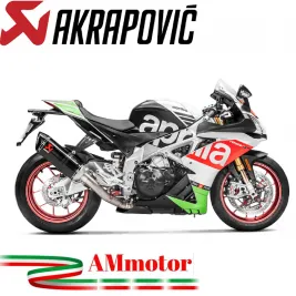 Akrapovic Aprilia Rsv 4 17 2020 Terminale Di Scarico Slip-On Line Carbonio Moto