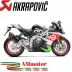 Akrapovic Aprilia Rsv 4 17 2020 Terminale Di Scarico Slip-On Line Carbonio Moto