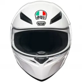 Casco Agv K1 S White Integrale Bianco Lucido Moto 2