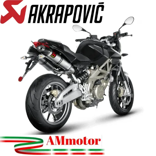 Akrapovic Aprilia Shiver 750 Terminali Di Scarico Slip-On Line Titanio Moto Omologato