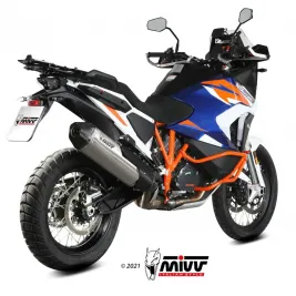 Mivv Ktm Super Adventure Adventure 1290 R / S Terminale Di Scarico Moto Marmitta Speed Edge Titanio Omologato 2