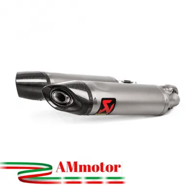 Akrapovic Aprilia Shiver 900 Terminali Di Scarico Slip-On Line Titanio Moto Omologato