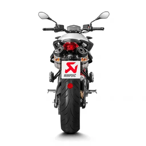 Akrapovic Aprilia Shiver 900 Terminali Di Scarico Slip-On Line Titanio Moto Omologato