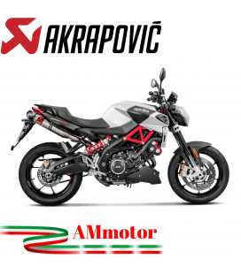 Akrapovic Aprilia Shiver 900 Terminali Di Scarico Slip-On Line Titanio Moto Omologato