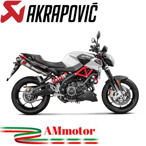 Akrapovic Aprilia Shiver 900 Terminali Di Scarico Slip-On Line Titanio Moto Omologato