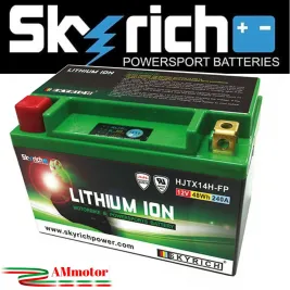 Batteria Litio Moto Skyrich HJTX14H-FP Per Aprilia Pegaso 660 Trail 05 - 2008 Lithium